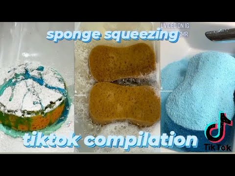 Asmr Sponge Squeezing Tiktok Compilation Part 1 Youtube