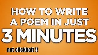 LEARN How to Write a Poem in just 3 MINUTES!! | Gawa ni Kahel