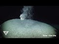 gas emanating from a mud volcano offshore of taiwan