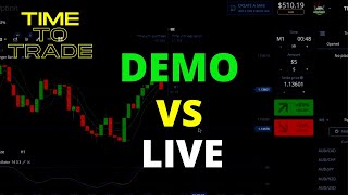 DEMO VS LIVE ACCOUNT TRADING IN REGULAR MARKET | POCKET OPTION | TIME TO TRADE