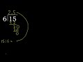 divide 15 by 6 decimal result . division with 1 digit divisors . how to do