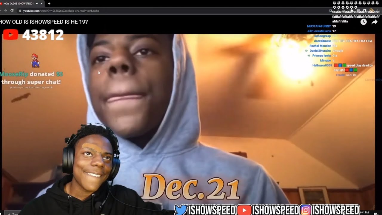 Ishowspeed Exposes His Real Age On Stream ёяшв Youtube