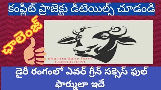 Best dairy farm project in telugu #dairyfarm #startup #newdairyfarmproject