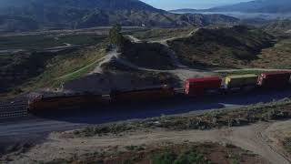 Train by Drone, Cajon Pass, Summit Valley 20190427 Compiled