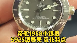 帝舵碧湾系列M79010SG小银盾氧化特点！39毫米表经自产机芯200米防水深度夜光刻度！