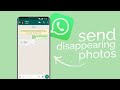 How to Send Disappearing Photos on WhatsApp Android (tutorial)
