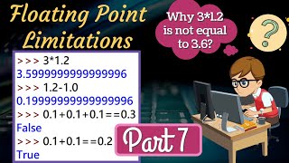 Python tutorial | Floating point limitations | Part 7 | Additional methods in float