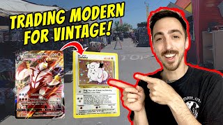 Trading Modern for Vintage Pokémon Cards at the Swap Meet! (Plus Opening Packs!)