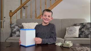 Lefree ATM Savings Bank，Real Money for Kids Adults with Debit Card, Bill Feeder, Coin Recognition,
