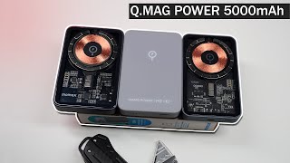 Unboxing Momax Q.Mag Power Industrial Aesthetics Magnetic Wireless Charging Power Bank - ASMR