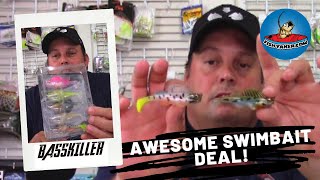 Basskiller D-75 Soft Plastic Swimbait Fishing Lures - Awesome Amazon Deal!