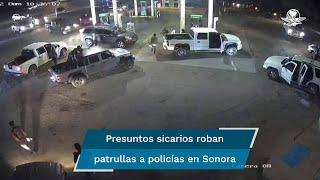 Roba presunto brazo armado de “Los Chapitos” cuatro patrullas en Sonora y lo comparten en las redes
