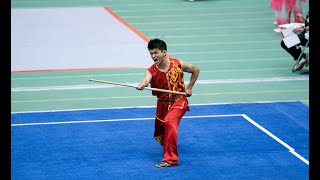 男子南棍 朝山義隆 第1位(9.53)【第36回全日本武術太極拳選手権大会in岡山】