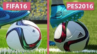 FIFA 16 vs. PES | Pro Evolution Soccer 2016 Graphics Comparison PS4 [FullHD][60fps]