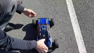 106 Mph WORLDS FASTEST RUSTLER MAMBA MAX PRO 2400 kv Speed run #3