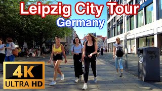 [4K] Leipzig Germany City Walk in 2022 - Walking Tour at Leipzig Markt