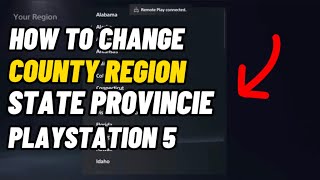 How To Change Region Country On PS5 State Province PlayStation 5
