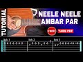 Neele Neele Ambar Par | Full Guitar Lesson | Best Guitar TABS | Free TABS PDF | Sushant Patil Music