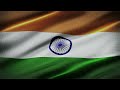 indian flag waving 4k