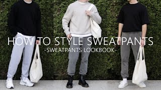 How to Style Sweatpants Men // Sweatpants Lookbook // Men’s Fashion 2021