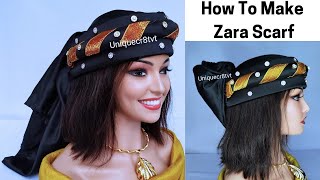 How to make Zara Scarf #handmade #turban #turbantutorial #diy