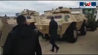 Kadri Veseli in the US tests equipment for the Kosovo Army Teleshkronja Post