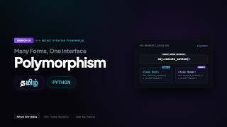 Polymorphism - Session 9 - Python - Tamil