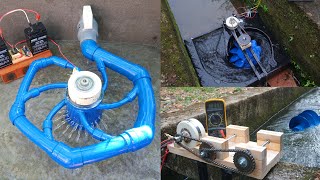 Top 3 amazing videos . DIY | How to make hydroelectric turbines for life. Free energy, clean energy.
