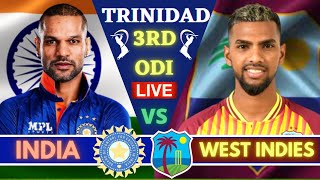 🔴Live: India vs West Indies Live | 3rd Odi Match Live | Live Cricket Match Today | IND vs WI Live