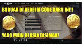 CODE REDEEM BARU BURUAN DI AMBIL SEBELUM HABIS!! - Genshin Impact Indonesia