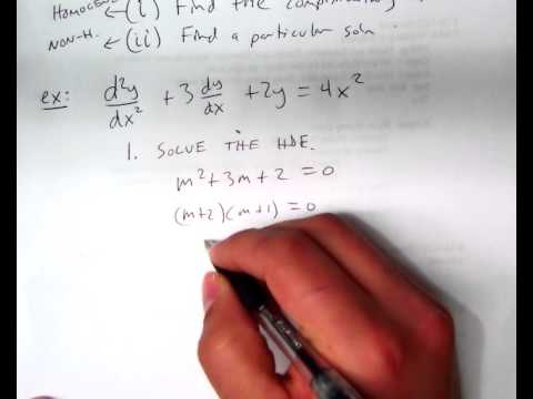 4.6 Non-Homogeneous Linear Diff. Eqns. (Annihilator Method) - YouTube