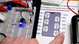 Bonus video intro to 74HC04 Hex inverter and making a dual NOT gate electronics H bridge circuit