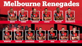 Melbourne Renegades Confirm Squad For Big Bash League 2021-22 #melbournerenegades