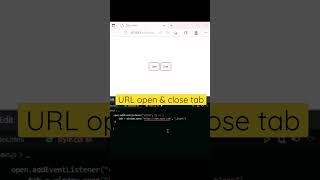 JS hack for url open close tab #shorts #trendingshorts #coding