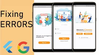 Improvement & Fixing errors| Firebase Auth
