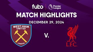 West Ham United vs. Liverpool FC | PREMIER LEAGUE HIGHLIGHTS | Week 19 | Fubo Canada