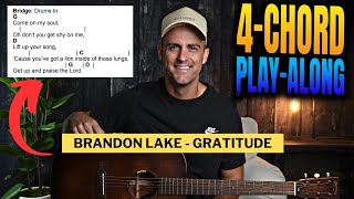 Brandon Lake || GRATITUDE || 4-Chord Play-Along with Chords & Lyrics