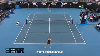 Zarina Diyas vs. Kiki Bertens - Match Highlights australia open 2020