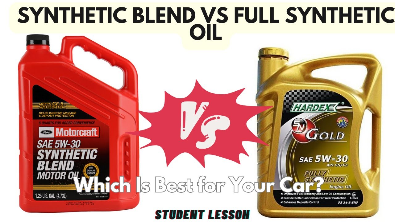 Synthetic Blend Vs Full Synthetic Oil: Which Is Best For Your Car ...