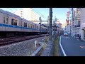 2023.12.4 小田急3000形リニューアル編成（更新車）3263f・藤沢止まり→折返し各停片瀬江ノ島行き。