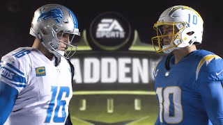 Madden NFL 24 - Detroit Lions Vs Los Angeles Chargers Simulation Week 10  All-Madden PS5 Gameplay