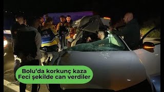 Bolu’da korkunç kaza feci şekilde can verdiler (25.10.2024)