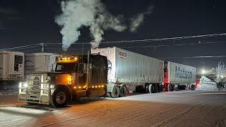 Trucking Doubles To Fairbanks ALASKA! ❄️-37 degrees❄️🥶