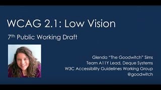 WCAG 2.1 Low Vision Success Criteria
