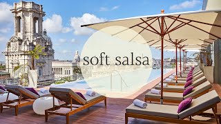 Relaxing Cuban Salsa and Havana hotel rooftop bar | Background music to sleep, r