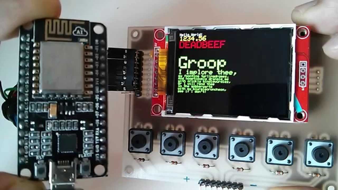 Esp8266 Wifi Development Kit Connect Tft Lcd Display Youtube Arduino Wifi Lcd Esp8266 Wifi Development Kit Connect Tft Lcd Display Youtube Arduino Wifi Lcd
