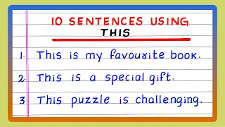 SENTENCES USING \