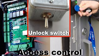 Secret Garage Access Control Door Unlocking Switch Installation