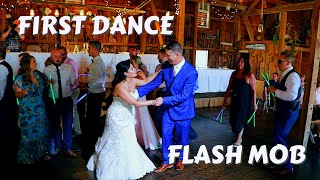 FLASH MOB crashes couples First Dance - The Hayloft - Rockwood, PA Wedding