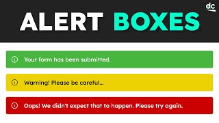 How to Add an Alert Box to Your Websites with HTML & CSS